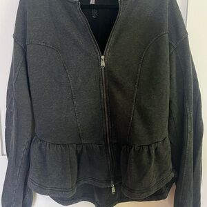 Free People Peplum Zip Jacket